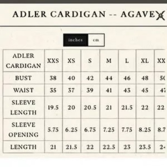 DOEN ADLER  CARDIGAN SWEATER  IN AGAVE Agave-size M - Picture 11 of 11